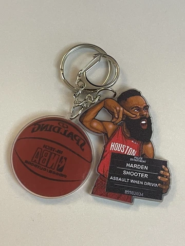 James Harden Houston Rockets Jersey Acrylic Keychain NBA Basketball Cover