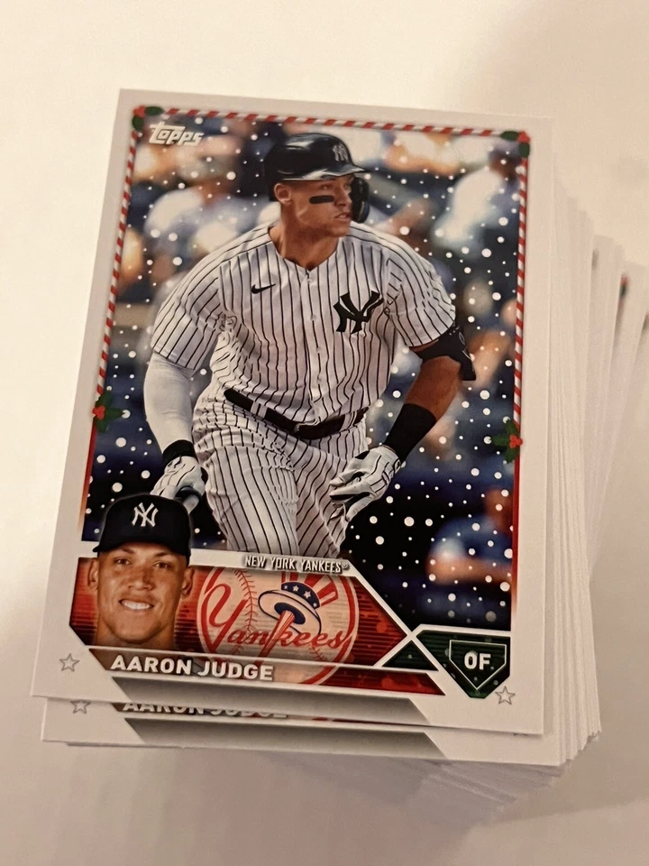 Juego base completo de 200 tarjetas de béisbol Topps Holiday Christmas 2023 Foto 1 de 1