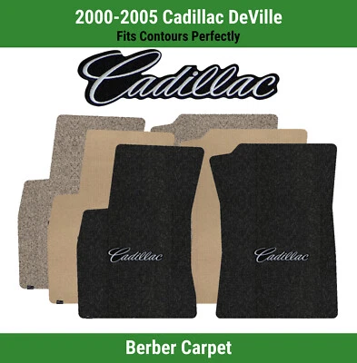 Tapetes dianteiros Lloyd Berber para Cadillac DeVille 00-05 com Cadillac preto prata - Imagem 1 de 4