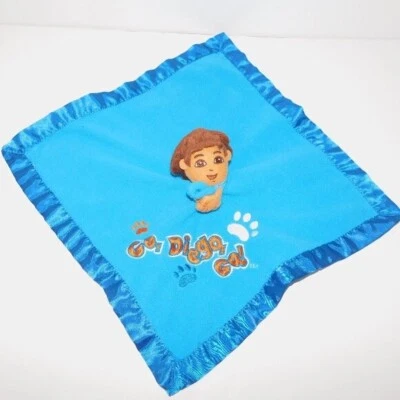 Go Diego Go Dora la Exploradora Manta de Seguridad de Felpa Azul Bebé adorable Borde Satinado Foto 1 de 4