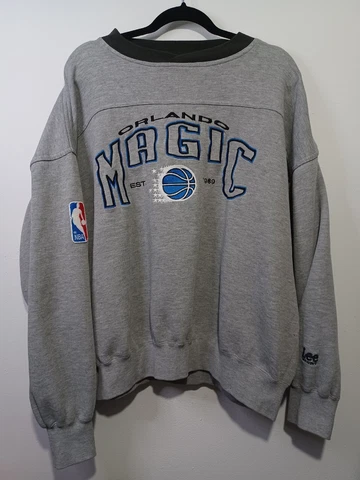 Vintage 90's Orlando Magic NBA Lee Sports XL Basketball Crewneck Sweater Cover
