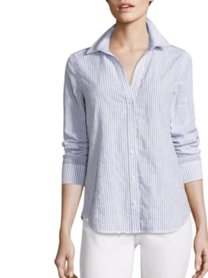 Camisa relajada a rayas mixtas con botones Vineyard Vines para mujer $118,00 Foto 1 de 4