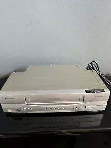 Emerson VCR 4 Head EMV603 Hi-Fi Stereo VHS Player Recorder No Remote - Clean - Picture 1 of 6
