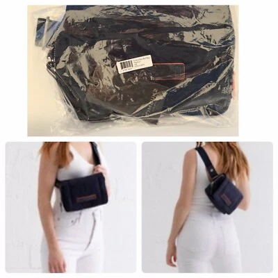 ¡NUEVO con etiquetas! Timbuk2 Bolso Cinturón Convertible Correa para el Hombro Azul Marino con Borde Naranja Foto 1 de 4