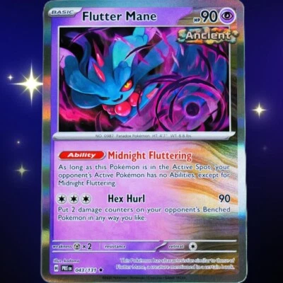 Flutter Mane - Rare Holo - Pokemon TCG Prismatic Evolutions #043/131 - Image 1 of 4