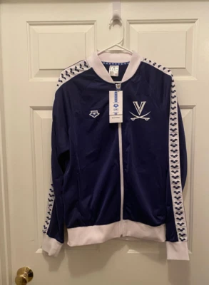Chaqueta Grande Nueva con Etiquetas Virginia UVA Cavaliers Hombres Equipo de Natación Emitida Arena Calentamiento Foto 1 de 3