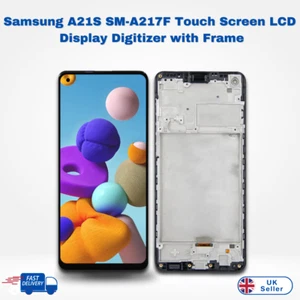 Per Samsung A21S SM-A217F Touch Screen Display LCD Digitalizzatore con Frame - Foto 1 di 5