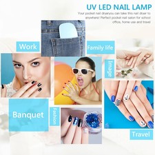 Foldable 6W Mini Uv Led Nail Lamp Nail Gel Polish Dryer Gel Curing Nail Lamp Ej