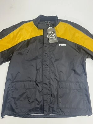 MotoCentric Motortrek 2 Piezas Motocicleta Traje de Lluvia Negro Amarillo Reflectante 3XL Foto 1 de 4