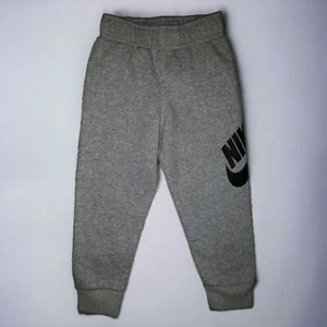 Nike Toddler Boys Gray Fleece Logo Jogger Sweatpants Size 4T - Picture 1 of 8