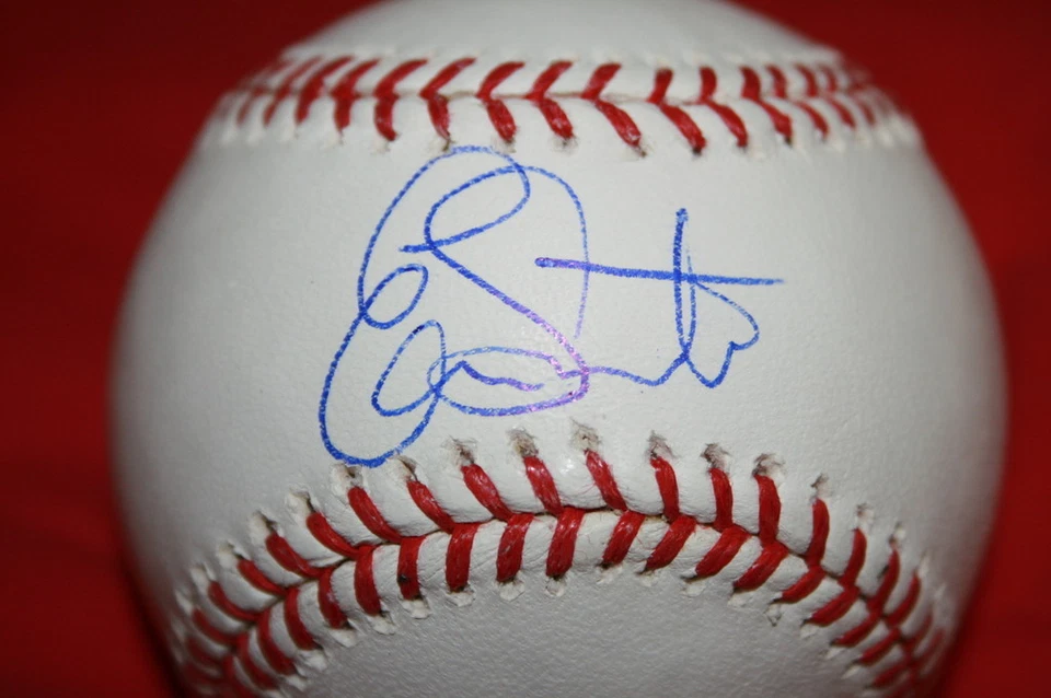 埃文·桑塔纳亲笔签名签名OML棒球天使真品证明 — 第 1/1 张图片