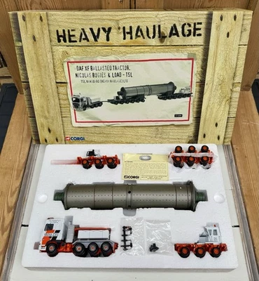 Corgi CC13209 - DAF XF Ballasted Tractor with Bogies & Load - TSL Vanguard 1:50 - Image 1 of 4