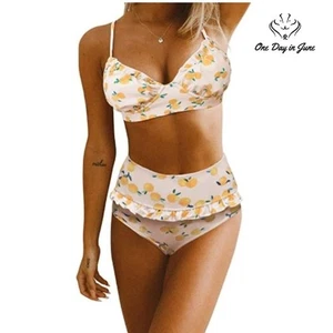 Dokotoo Vintage High Waist Rüschen Bikini Größe 2XL - Bild 1 von 4