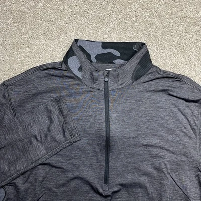 Pullover de golf Greyson 1/4 ligero rendimiento cuarto cremallera para hombre L gris Foto 1 de 4