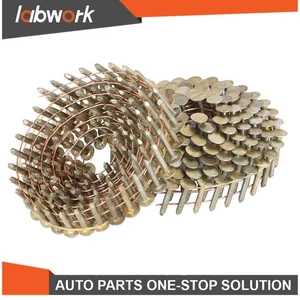 Labwork Galvanized Coil Roofing Nail 3/8" Head Diameter 7200Pcs 7/8"×0.12" 15Deg - Picture 1 of 11