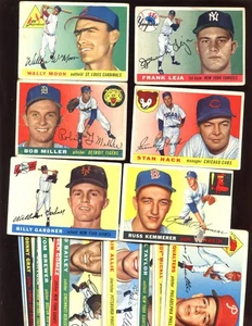 Lote de tarjetas de béisbol 1955 Topps conjunto de inicio 28 diferentes en muy buen estado+ - Imagen 1 de 1