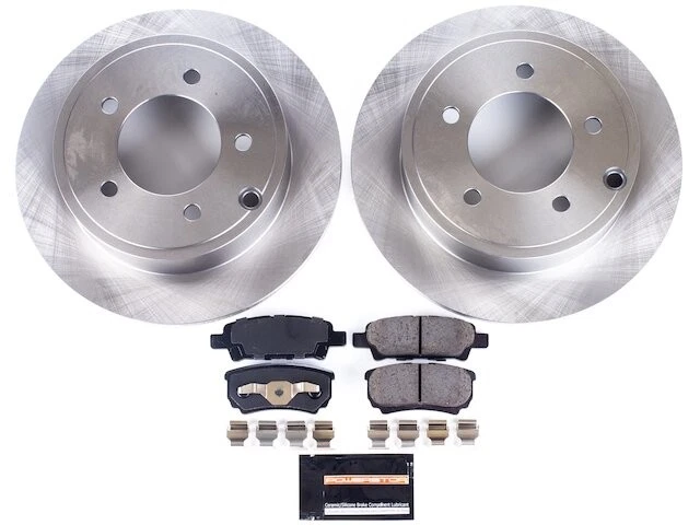 Комплект заднего тормоза и ротора для 2008-2017 Mitsubishi Lancer 2009 2010 CD529PM - Изображение 1 из 1