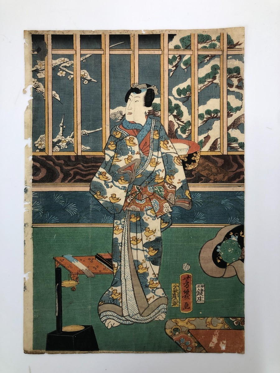 昔の版画18枚骨董品 昔の版画18枚骨董品