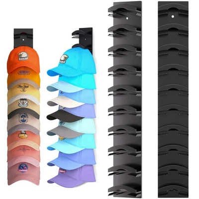 Hat Organizer for Baseball Caps 2Pack, Hat Rack for Wall with Strong Adhesive... - Image 1 of 4