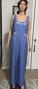 Free People Cecilia Damen-Overall blau Größe M bestickt neu mit Etikett Einzelhandel 138 $ - Bild 1 von 10