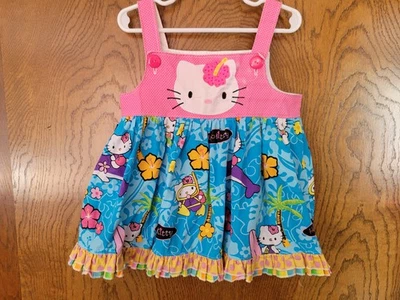 Vestido vintage con volantes para niña Cutie Pie Designs Hello Kitty talla .2T Foto 1 de 2