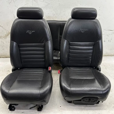 Asientos convertibles negros Ford Mustang GT SN95 99-04 OEM Foto 1 de 4