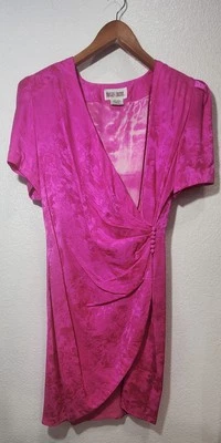 Vestido rosa quente vintage Maggy London tamanho 12 - Imagem 1 de 4