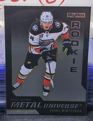 23-24 Skybox Metal Universe Pavel Mintyukov Retro Rookie 🚨🚨🚨  Anaheim Ducks  - Image 1 of 2