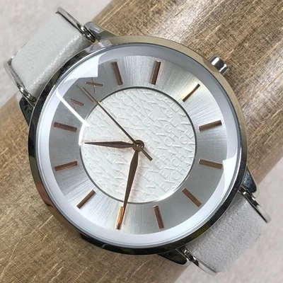 Relógio Armani Exchange Feminino AX5311 Vestido Pulseira de Couro Quartzo Analógico 38mm 6 3/4" - Imagem 1 de 4