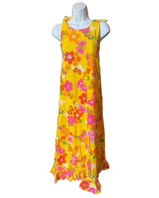 🌼Vestido maxi dayglo vintage años 60 🌼 Foto 1 de 3