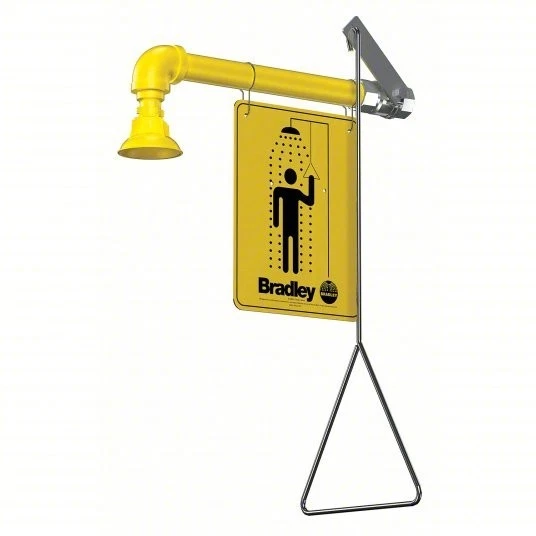 Bradley S19-120 Horizontal Drench Safety Emergency Shower, Yellow - Изображение 1 из 1