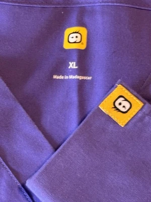 Blusa Médica Wonderflex WonderWink XL para Mujer Púrpura Profundo Foto 1 de 2