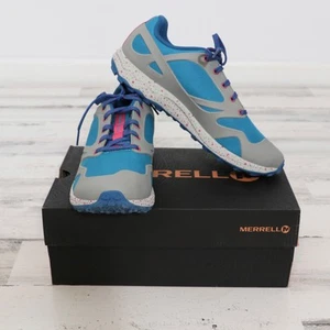 Merrell Girls Altalight Low Trail Sneaker Grey Turqoises 4.5 Big Kid New - Picture 1 of 8