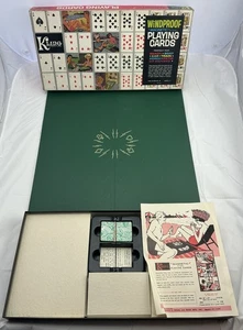 Kling Magnetic Green Playing Cards Complete in Very Good Condition FREE SHIPPING - Picture 1 of 5