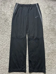 Felpa Nike uomo pista sciolta nera grigia tasche medie palestra Y2k larga - Foto 1 di 9