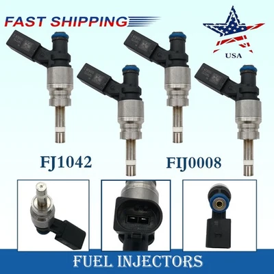 4x Inyectores de combustible FJ1042 079906036D FIJ0008 para Audi / RS4 R8 2007-2010 4,2 L Foto 1 de 4