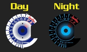 Suzuki GSXR 1000 White Face Glow Gauge 2009-2012 MPH KMH Dials Gixxer GSX-R - Picture 1 of 1