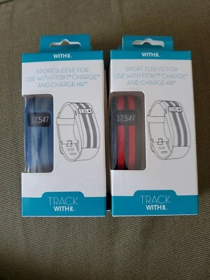 Funda deportiva Withit para usar con Fitbit Charge and Charge HR Track azul/negro Foto 1 de 2