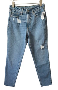 Old Navy High-Waisted G. Straight Cut-Off Jeans for Women Size 4 Petite - Picture 1 of 12