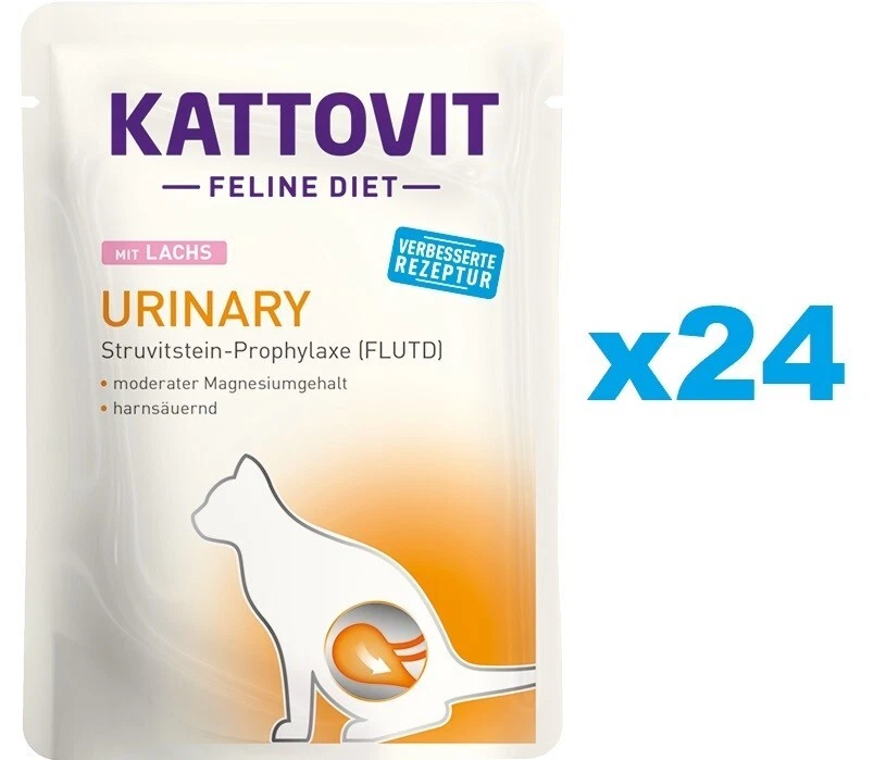 24x85 g KATTOVIT Feline Diet Urinary Lachs Struvitstein - Prophylaxe - Bild 1 von 1