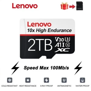 Micro SDHC SDXC Memory Card 128GB 256GB 1TB 2TB Class 10 High Speed Free Adapter - Zdjęcie 1 z 18