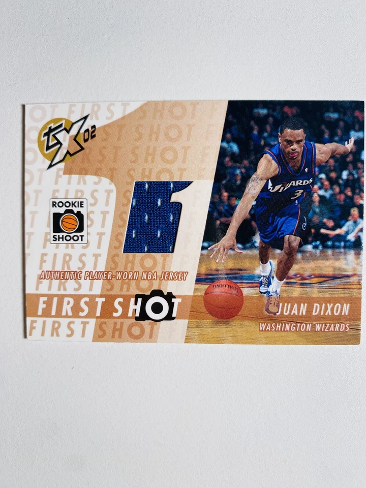 Tarjeta de baloncesto de la NBA Topps #FS-JD 2002 Juan Dixon (parche de camiseta) ex-como nueva Foto 1 de 1