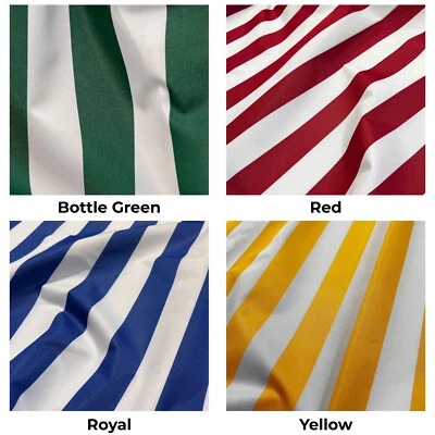 EU FABRICS MARKENSTOFF BLOCKSTREIFEN wasserabweisende Markisen Outdoor Camp Sitzkissen