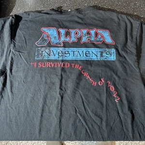 Alpha Investments Rudy I Survived The Crash Of 2022 T-Shirts Logo L Größe L - Bild 1 von 2