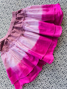 Cute 2 tier tie dye design skirt age 4 summer festival/ hols