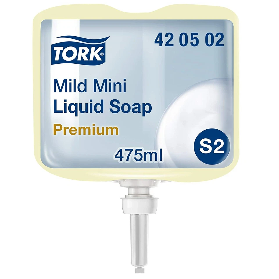 Tork 420502 milde Mini Flüssigseife Premium für Tork S2 Mini Seifenspendersystem