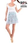 RRP ?215 GAELLE PARIS Mini Flare Skirt Size 2 / M-L Textured Made in Italy
