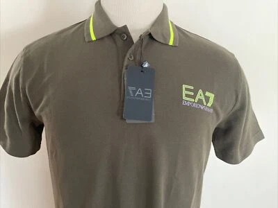 EMPORIO ARMANI EA7 НОВАЯ МУЖСКАЯ РУБАШКА-ПОЛО РАЗМЕР L - Изображение 1 из 4