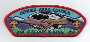 Denver Area Council CSP, SA-18, FOS "King" Error, 2008, Red Brd, Mint! - Picture 1 of 1
