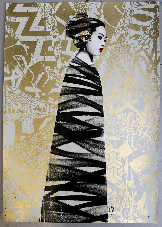 hush art print - Asiatic- 12 Layer Screen Print - Limited edition - Image 1 of 1
